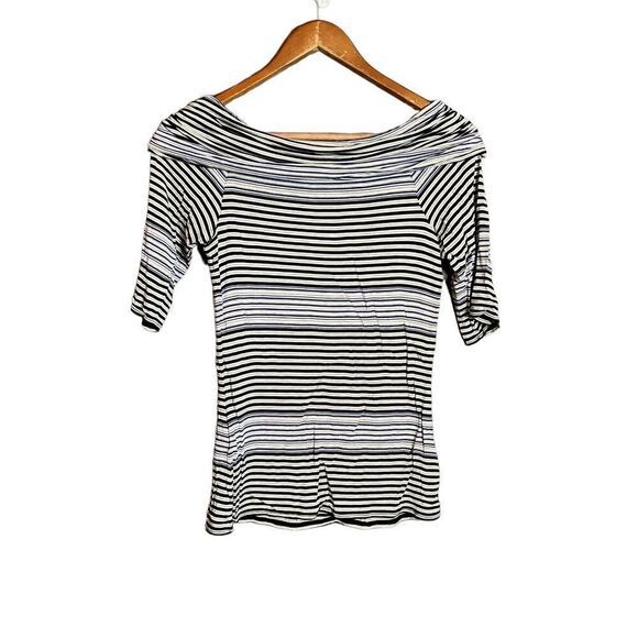 3 for $30! Max studio striped cowl neck shirt - Picture 6 of 9
